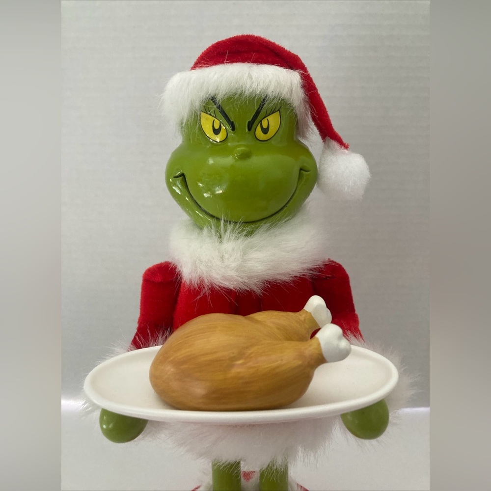Green Grinch Nutcracker with Red Santa Outfit - Picture 5 of 9